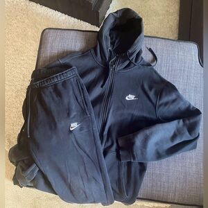 Nike track sweat suit size Large